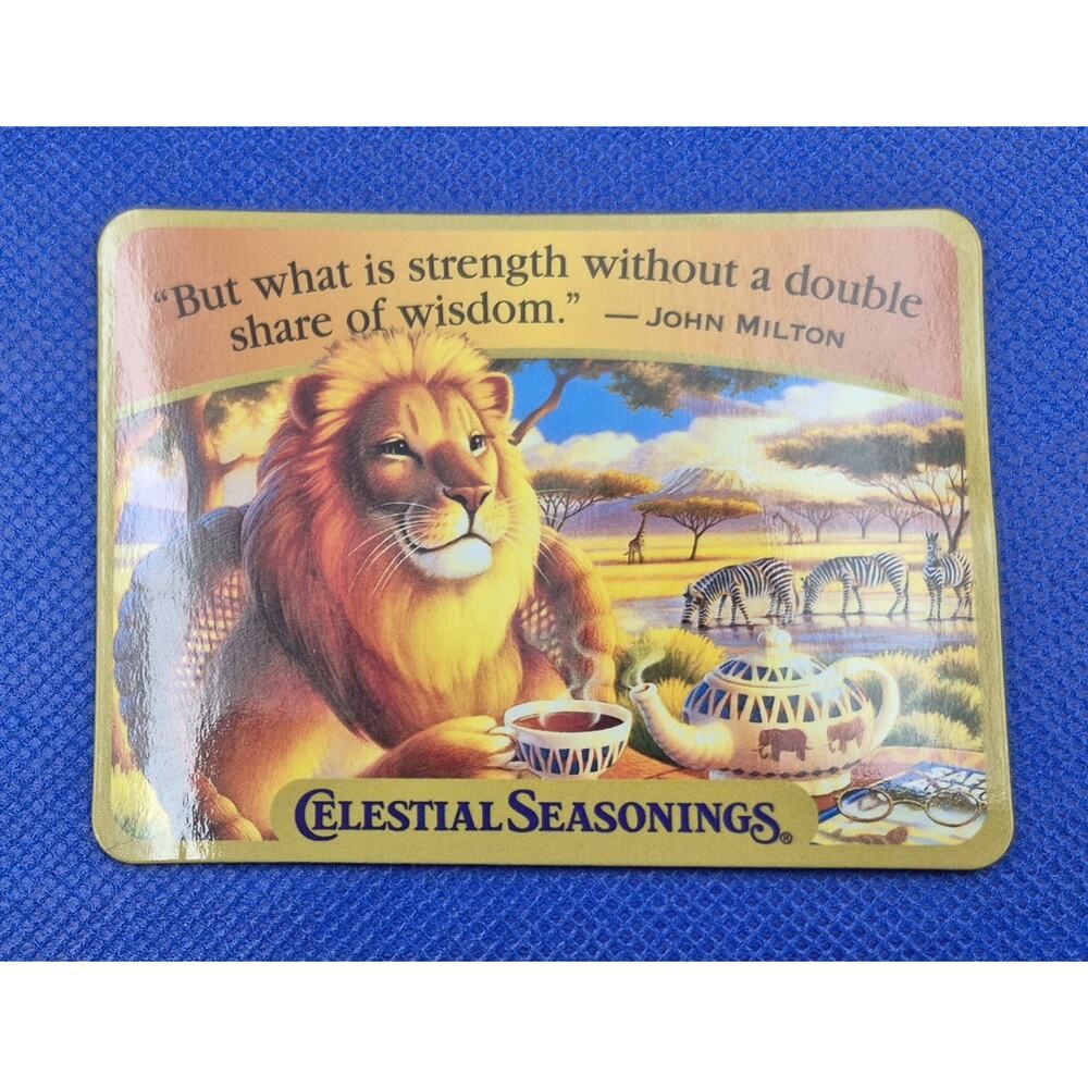 Nostalgic Celestial Seasonings Lion Refrigerator Magnet 3x2" UNUSED YK